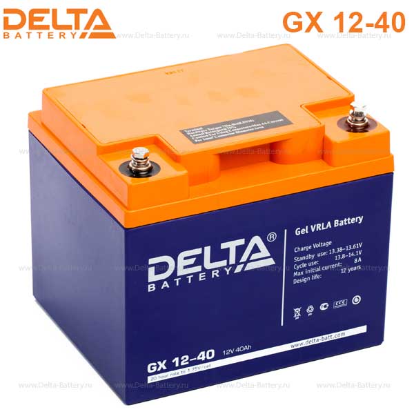 Аккумуляторная батарея DELTA GX 12-40 12В 40Ач 