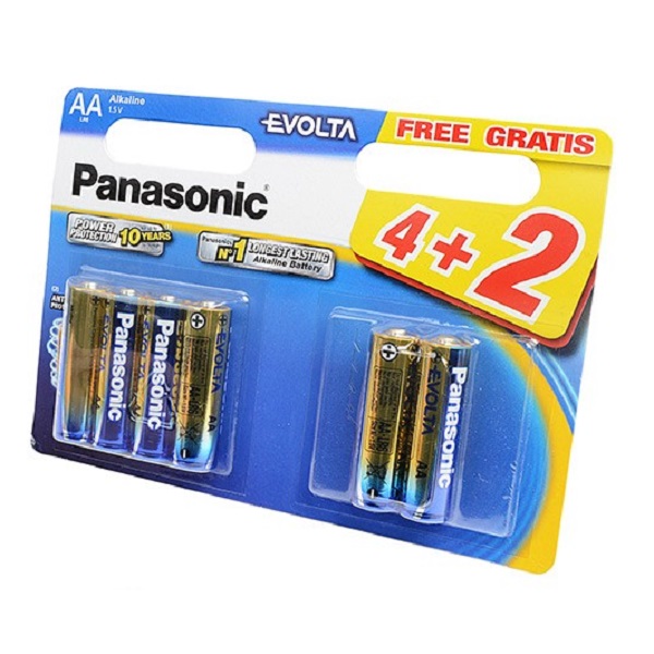 Батарейка PANASONIC EVOLTA LR6EGE/6BW 4+2F LR6 4+2шт BL6