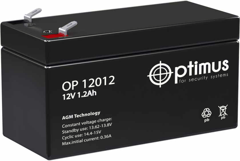 Аккумуляторная батарея Optimus OP 12012 12В 1,2Ач