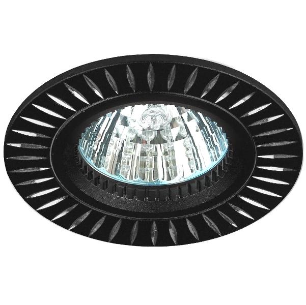Светильник ЭРА KL31 AL/BK MR16 12V 50W черный/серебро точечный алюминевый
