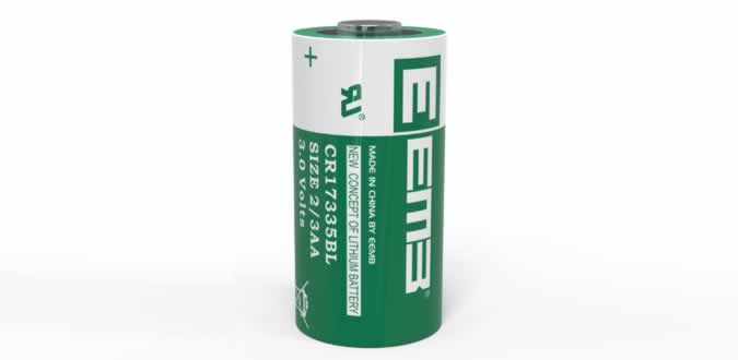 Элемент литиевый первичный EEMB CR17335BL 3В (2/3A) 17*34.5mm