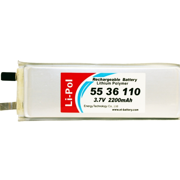 Элемент литий-полимерный ET LP5536110 3,7V 2200mAh
