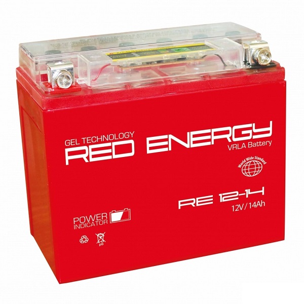 Мото аккумулятор Red Energy RE 12-14 12В 14Ач пуск. ток 205А