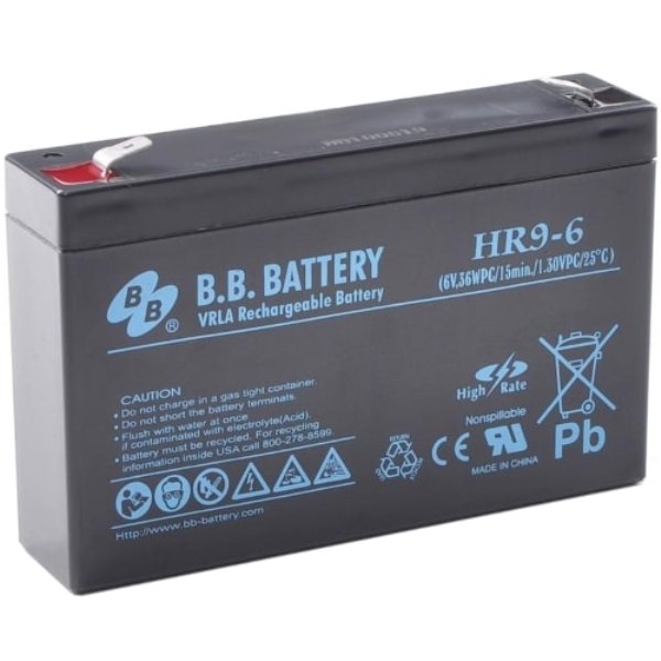 Аккумуляторная батарея B.B.Battery HR9-6 6В 9Ач