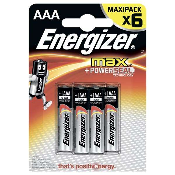 Батарейка ENERGIZER MAX  LR03 BP6