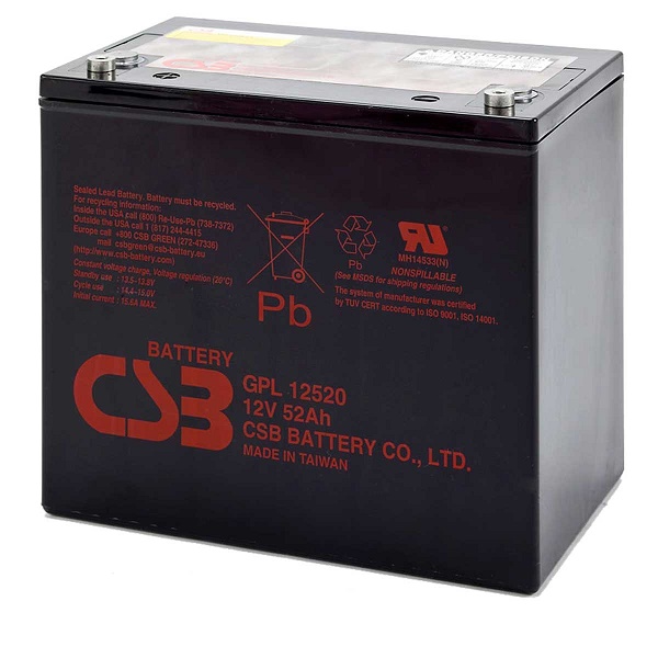 Аккумуляторная батарея CSB GPL 12520 12В 52Ач