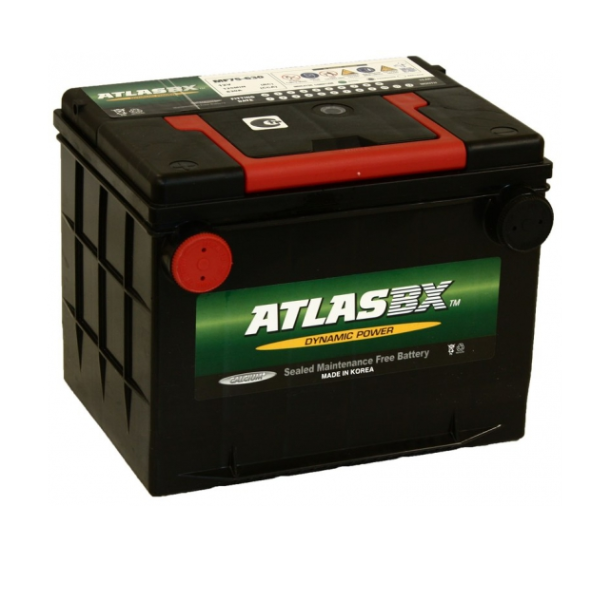 Авто аккумулятор ATLAS DynPower  MF 75-630 75Ah пуск. ток 630А бок.кл.амер.