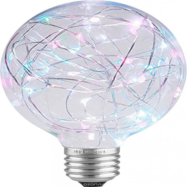 Лампа REV VINTAGE G95 2Вт RGB 200Лм E27 FILAMENT светодиодная шар