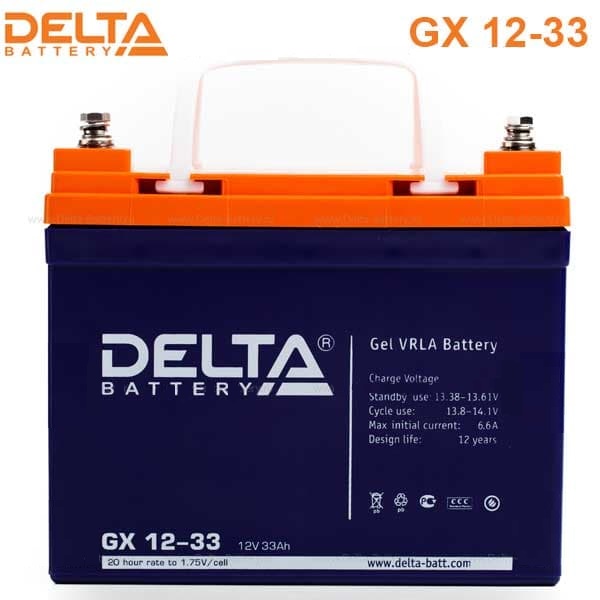 Аккумуляторная батарея DELTA GX 12-33 12В 33Ач 
