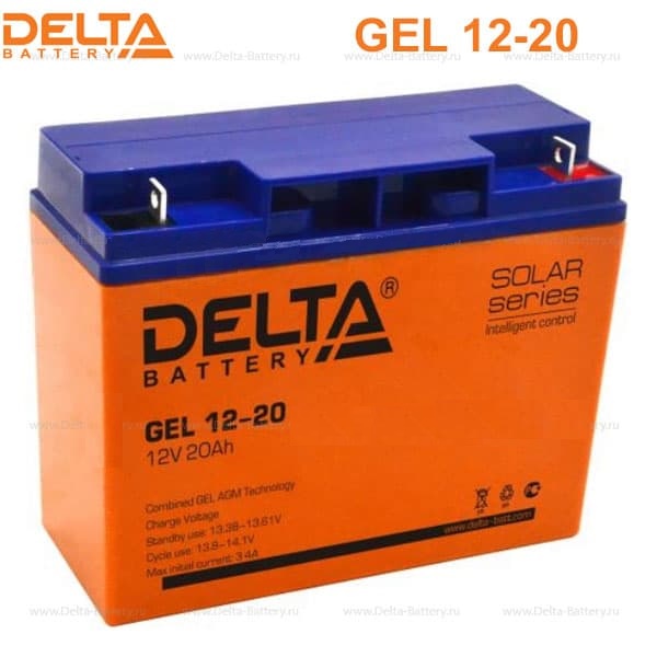 Аккумуляторная батарея DELTA GEL 12-20 12В 20Ач 