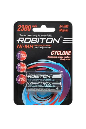 Аккумулятор ROBITON RTU2300MHAA CYCLONE AA 2300мАч 1.2В BL2