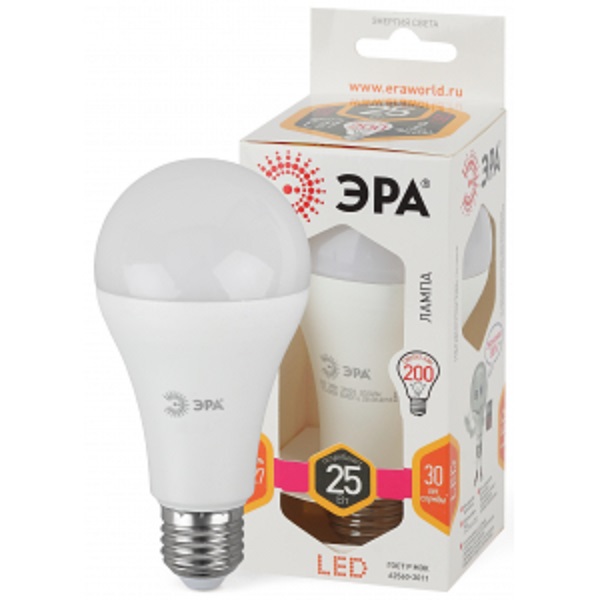 Лампа ЭРА LED smd A65 25Вт 827 E27 светодиодная (35334)