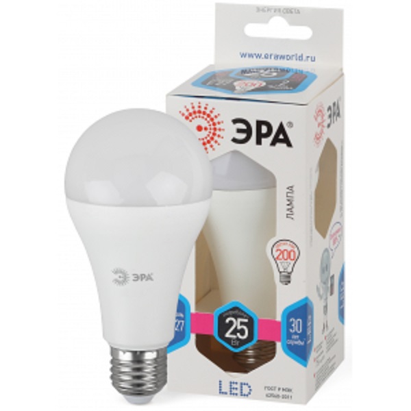 Лампа ЭРА LED smd A65 25Вт 840 E27 светодиодная (35335)