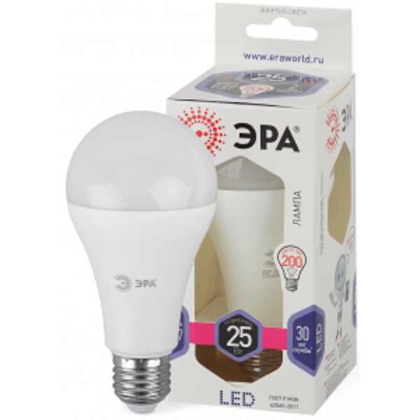 Лампа ЭРА LED smd A65 25Вт 860 E27 светодиодная (35336)