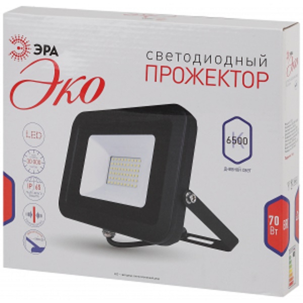Прожектор ЭРА Eco Slim LPR-70-6500K SMD светодиодный (36386)