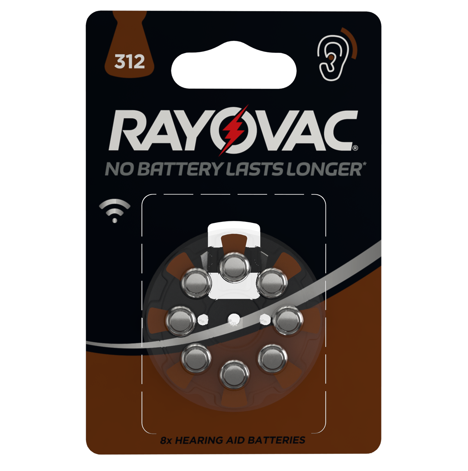 Батарейка RAYOVAC ACOUSTIC Type 312 BL8 для слух. аппаратов (003793)