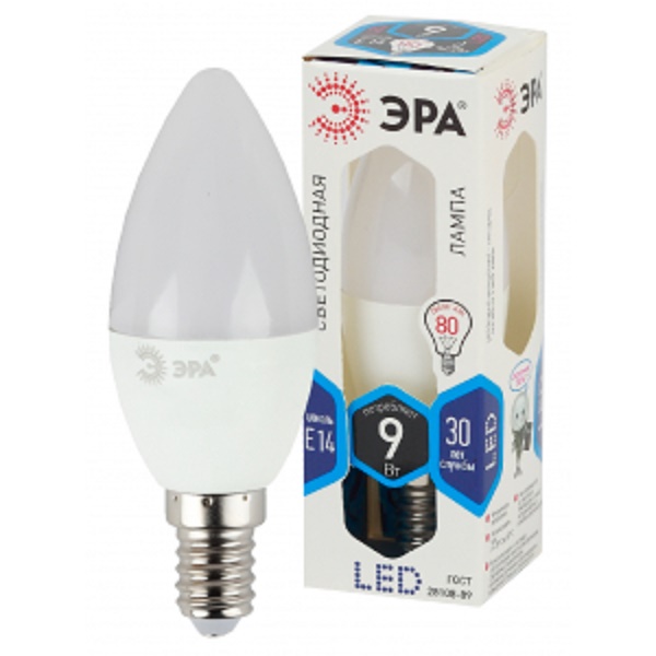 Лампа ЭРА LED smd B35 9Вт 840 E27 FR светодиодная (27972)