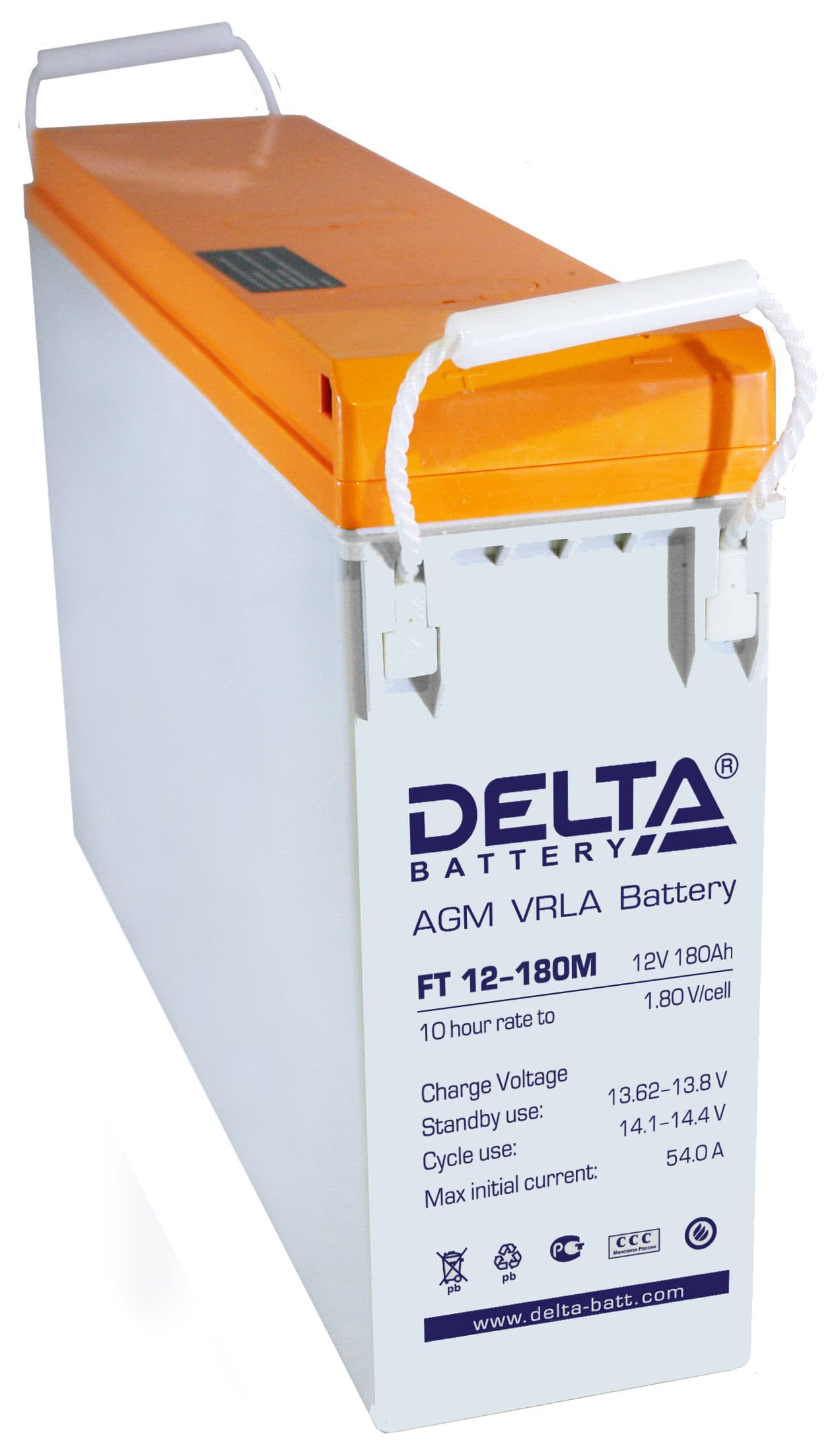 Аккумуляторная батарея DELTA FT 12-180 M 12В 180Ач 10лет
