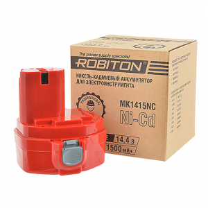 Аккумулятор ROBITON MK1415NC  к шуруповерту  Makita 14.4V 1.5Ah Ni-Cd