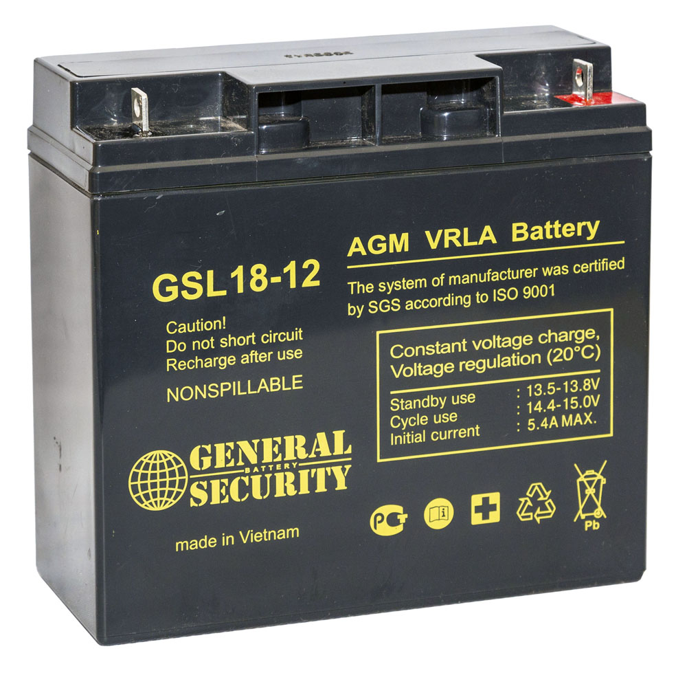 Аккумуляторная батарея  General Security GSL 12-18L 12В 18Ач