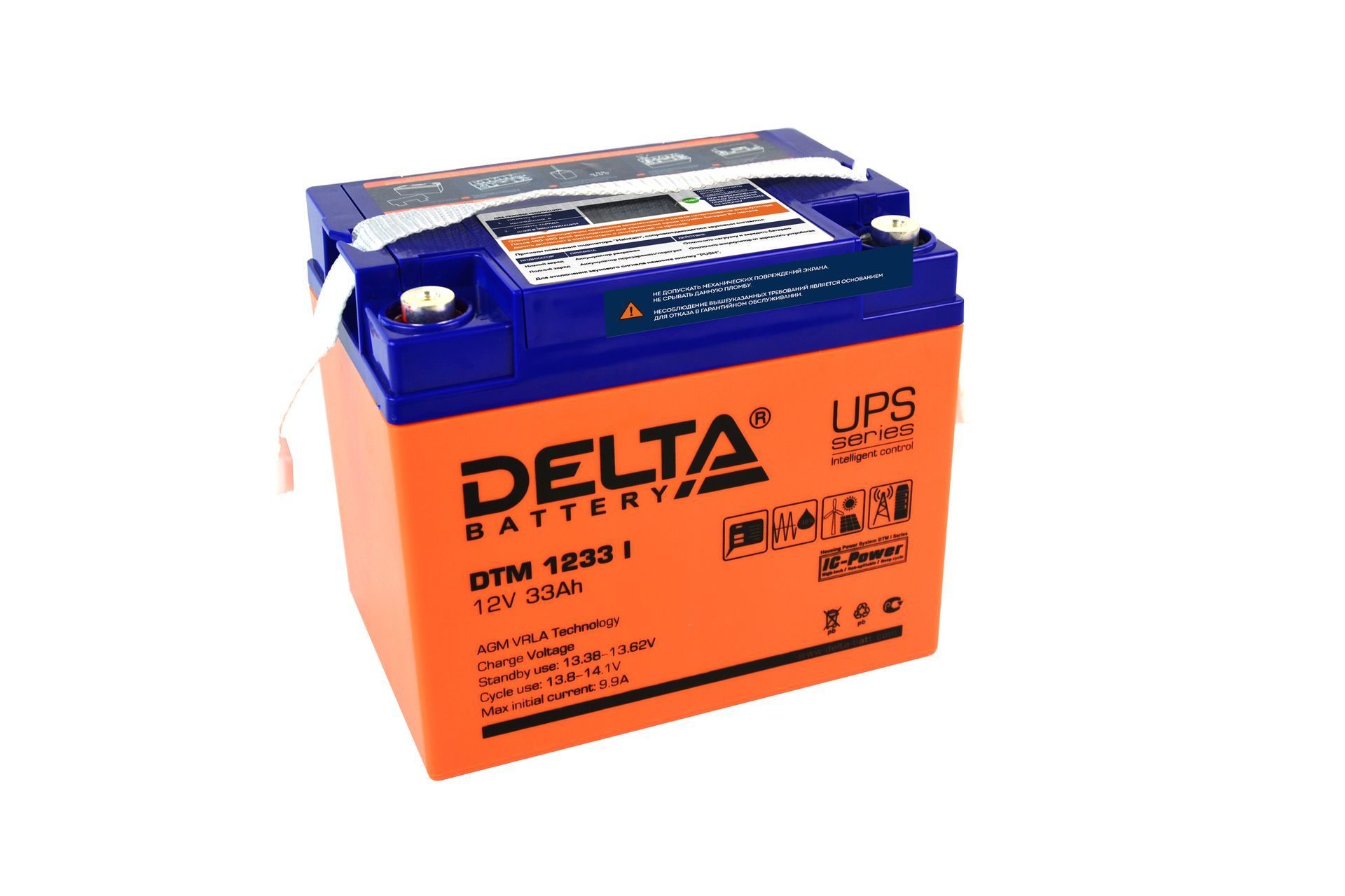 Аккумуляторная батарея DELTA DTM 1233 I  12В 33Ач с индикатором