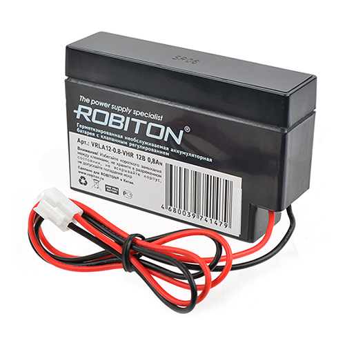 Аккумулятор ROBITON VRLA12- 0.8-VHR 12В 0.8Ач  (16368)