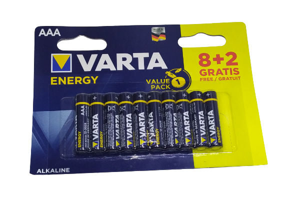 Батарейка VARTA  Energy LR03 BP 8+2 (979622)
