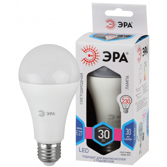 Лампа ЭРА LED smd A65 30Вт 840 E27 светодиодная (48016)