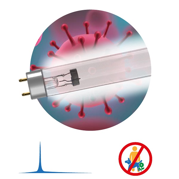 Лампа ЭРА UV-С ДБ 30Вт Т8 G13 Бактерицидная ультрафиолетовая (Б0048973)