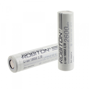 Элемент литий-ионный ROBITON LI186NP2600LT 35А (INR18650-P26A) низкотемпературный без защиты PK1
