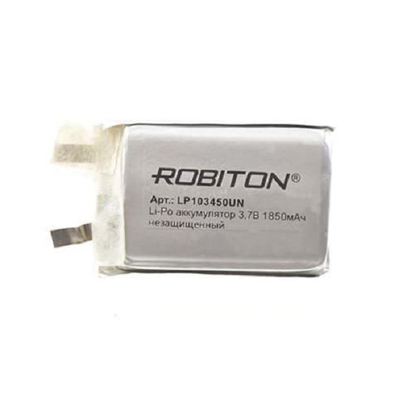 Элемент литий-полимерный ROBITON LP103450UN 3.7В 1850мАч без защ. PK1