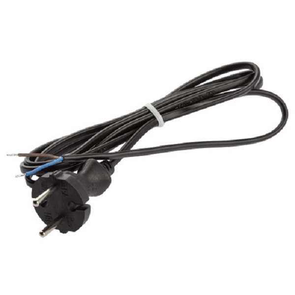 Шнур ЭРА UX-ШВВП-2x0,75-1,8м-В для бра без выкл. черный (Б51342)