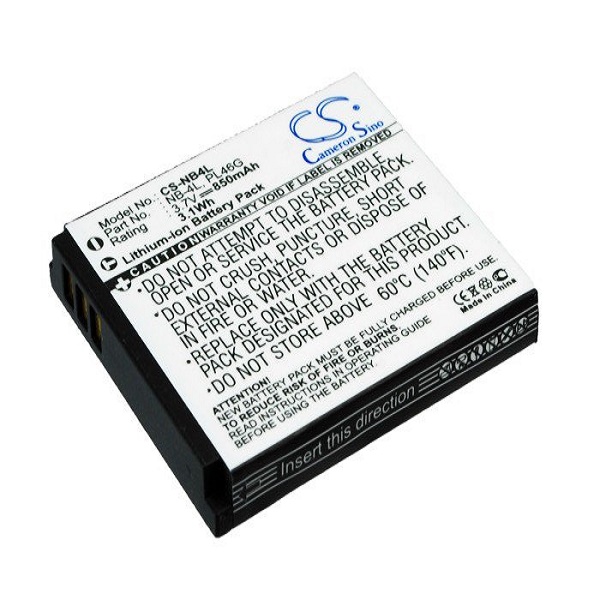 Аккумулятор Cameron Sino CS-NB4L Camera Battery For Li-Ion 3.7V 850mAh 3.1Wh