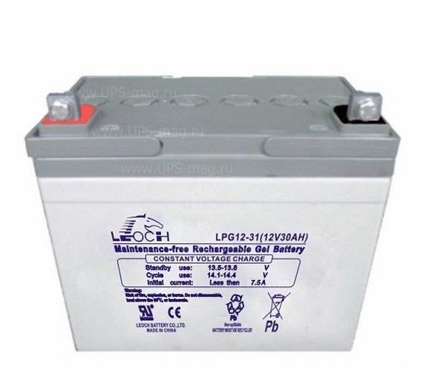 Аккумуляторная батарея LEOCH LPG 12-31 12В 30Ач