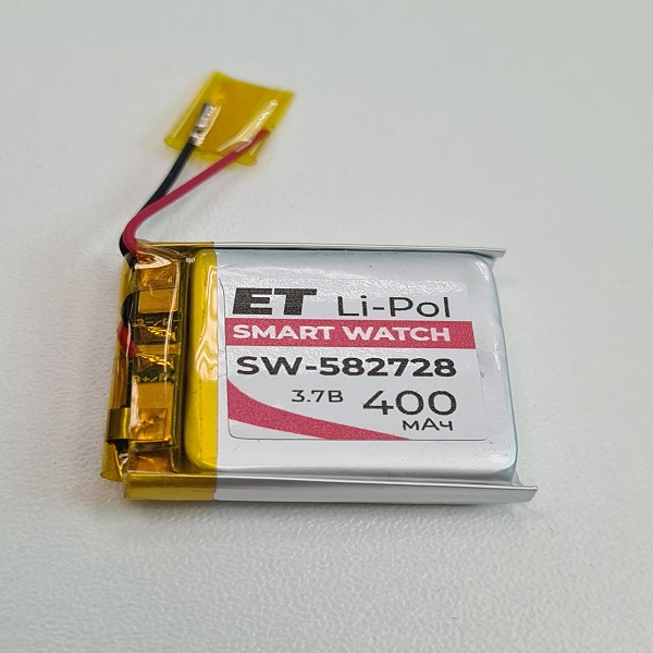 Элемент литий-полимерный ET SW-582728 3,7В 400мАч замена Q50/Q100 Smart Watch