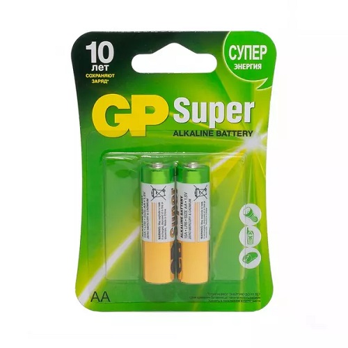 Батарейка GP Super Alkaline LR6 15A-2CR2 BL2 (2/20/160)