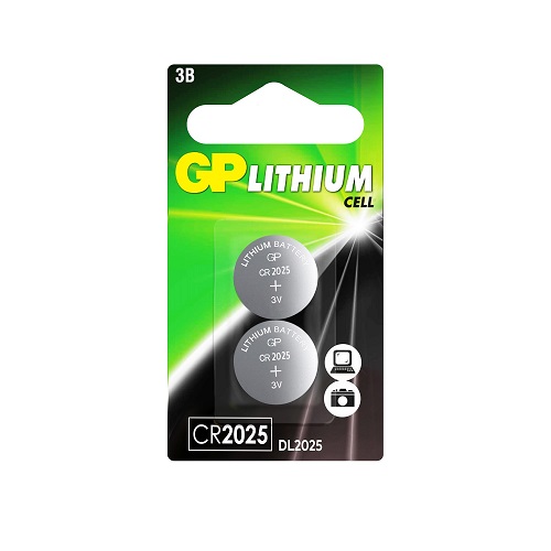 Батарейка GP Lithium CR2025 CR2025-2CRU2 3В BL2 (2/20/1200)