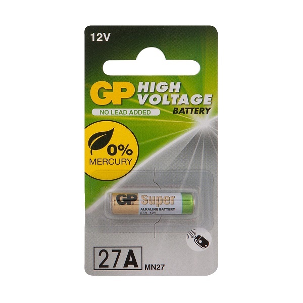 Батарейка GP High Voltage 27A 27AFRA-2C1 12В BL1 (1/10/600)