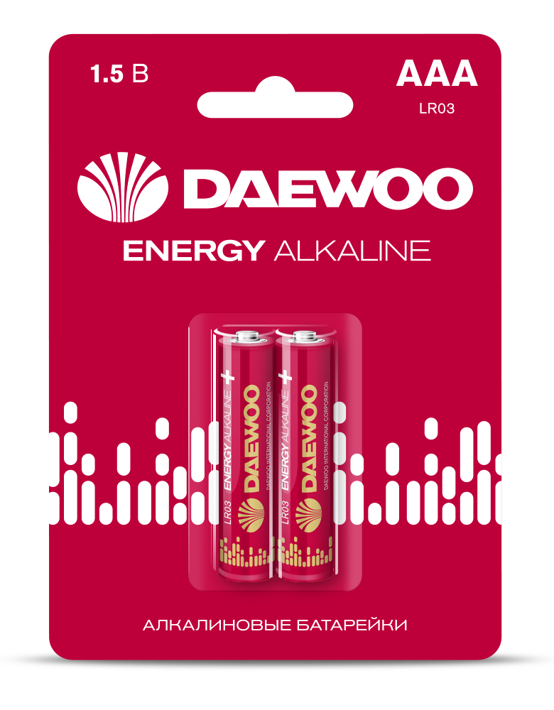 Батарейка DAEWOO Energy LR03 ВL2 (2/20)