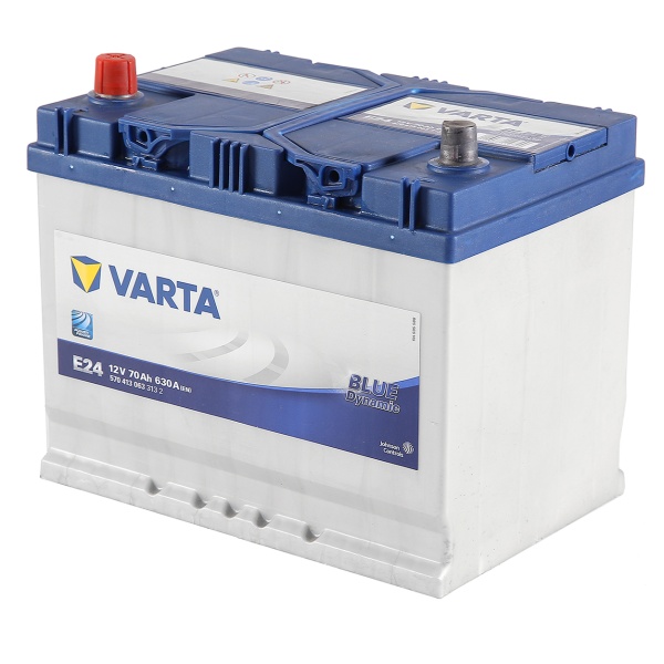 Авто аккумулятор VARTA Blue Dynamic E24 70Ач пуск.ток 630А тол.клеммы п.п. (119709)