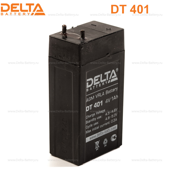Аккумуляторная батарея DELTA DT 401 4В 1,0Ач 